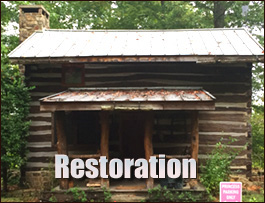Historic Log Cabin Restoration  Aurora, North Carolina